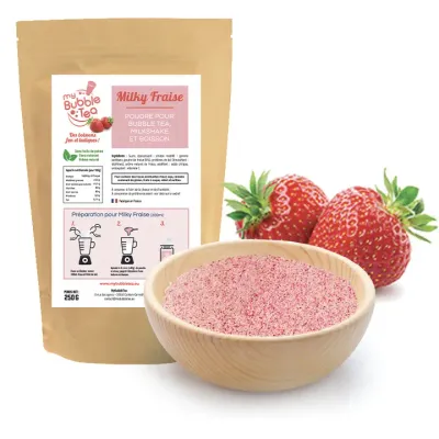 Poudre aromatisée Bubble Tea - Fraise