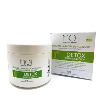 Masque visage à l&#39;alginate DETOX au thé vert et ext