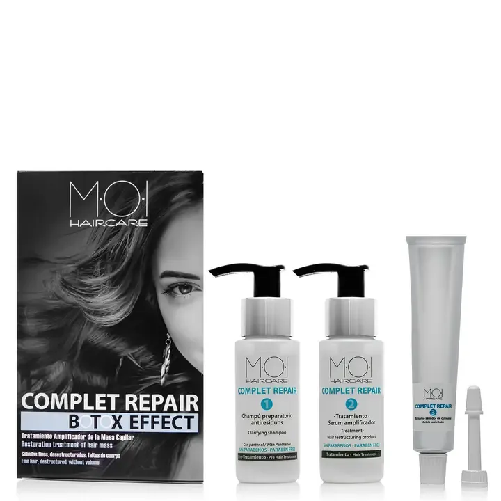 Kit de traitement capillaire effet Botox COMPLET REPAIR 2 utilisations