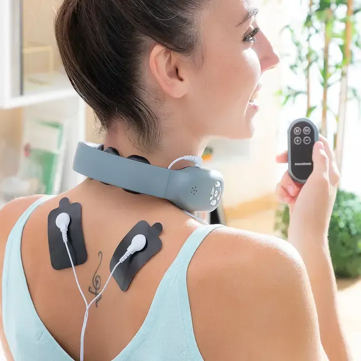 Masseur cervical rechargeable InnovaGoods Nekival avec télécommande