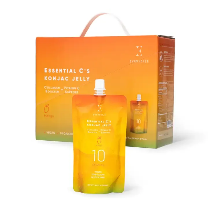 Kit Gelée de konjac Essential C&#39;s - Mangue - Boîte de 10 sachets