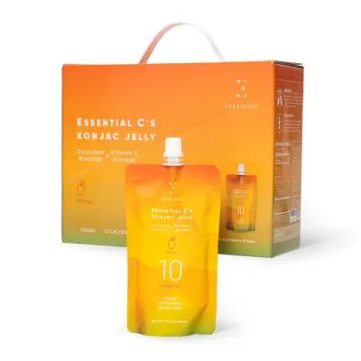 Kit Gelée de konjac Essential C&#39;s - Mangue - Boîte de 10 sachets