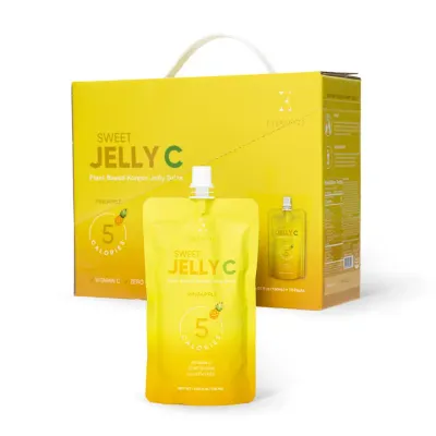 Kit Gelée de konjac Sweet Jelly C - Ananas - Boîte de 10 sachets