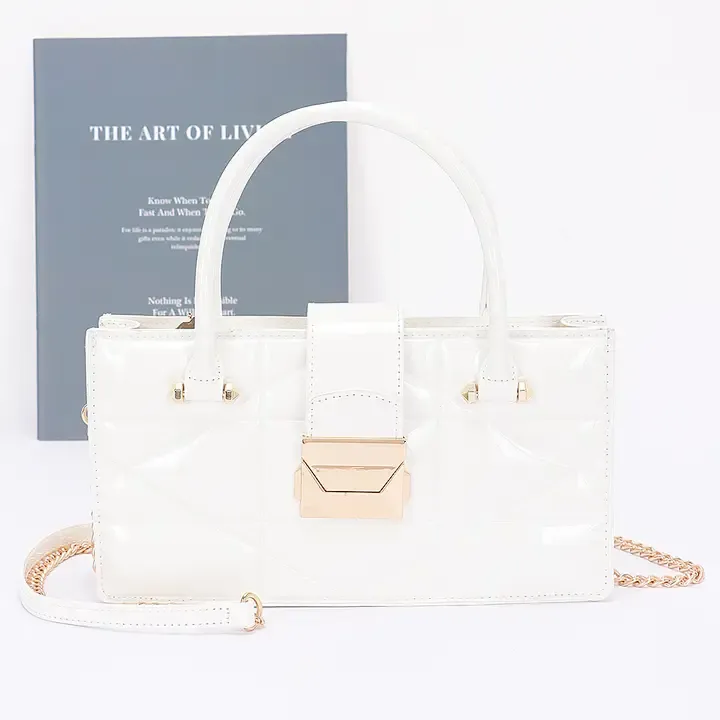 Sac à mains Pochette à poignée en émail gaufré