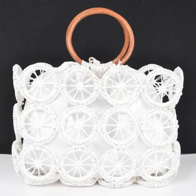 Sac à main en crochet monotone