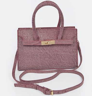 Red Denim Handbag Red Denim Handbag