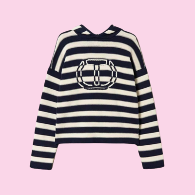 Twinset Two Tone Striped Jumper