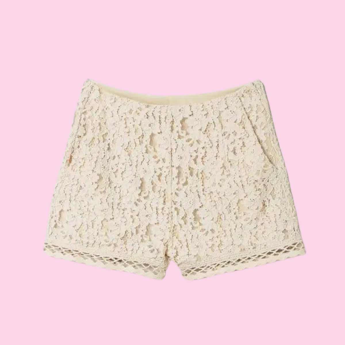 Twinset Macrame Lace Shorts, Maat: IT40