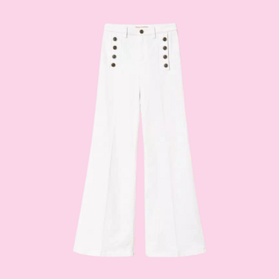 Twinset Flared White Jeans