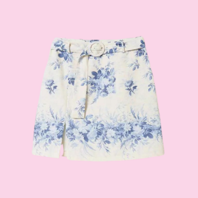 Twinset Miniskirt Floral Print