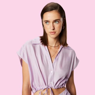 Isabelle Blanche Lilac Top