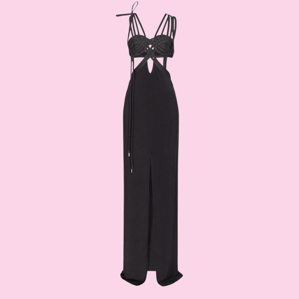 Pinko Maxi Dress With Cut Out