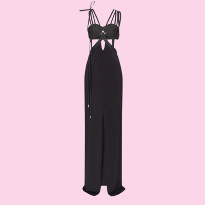 Pinko Maxi Dress With Cut Out