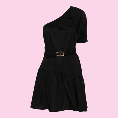 Twinset Asymetric Dress Black