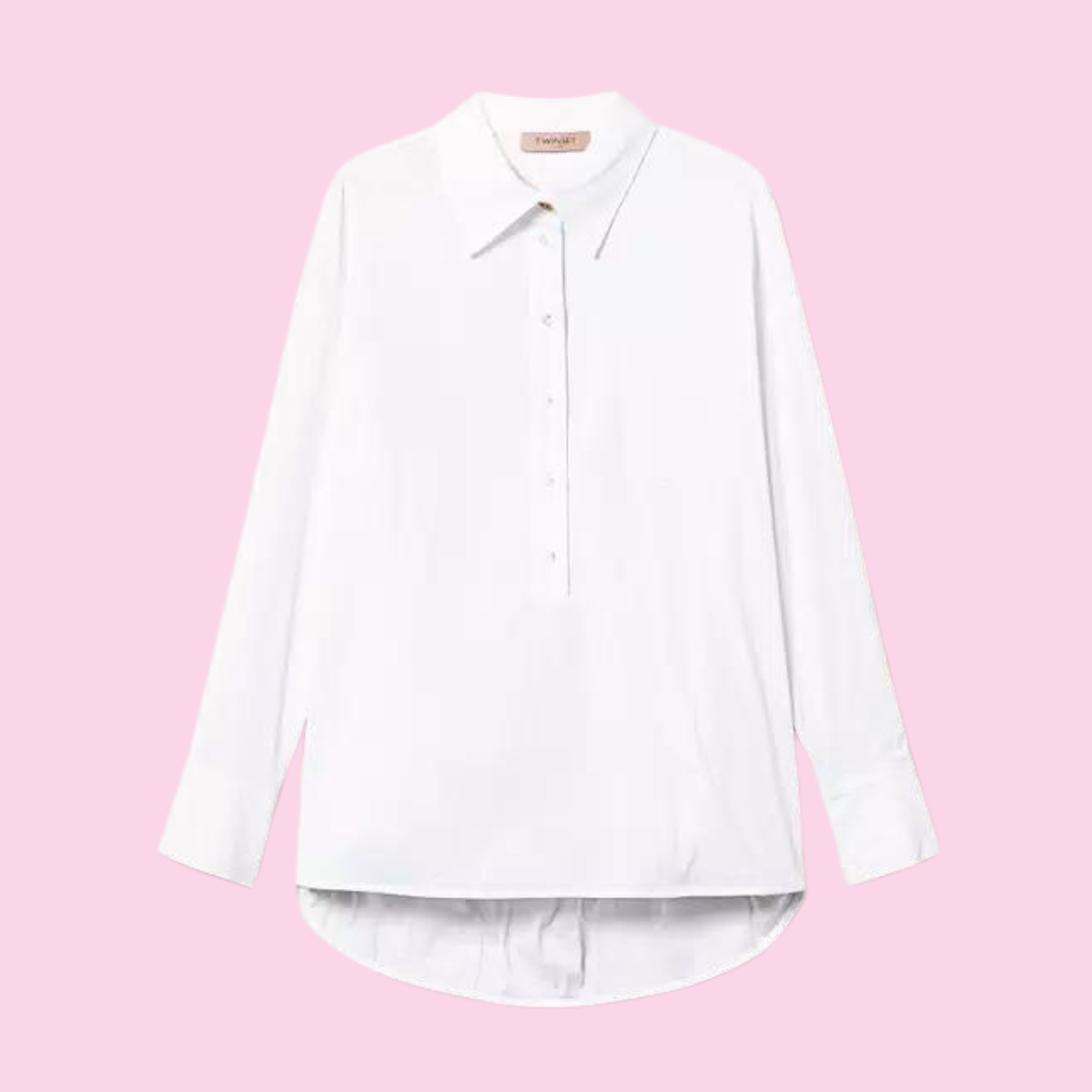 Twinset Poplin Polo Blouse