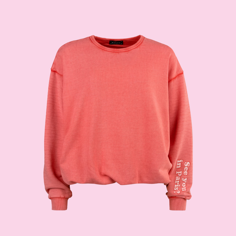 Grace Balloon Sweater Coral