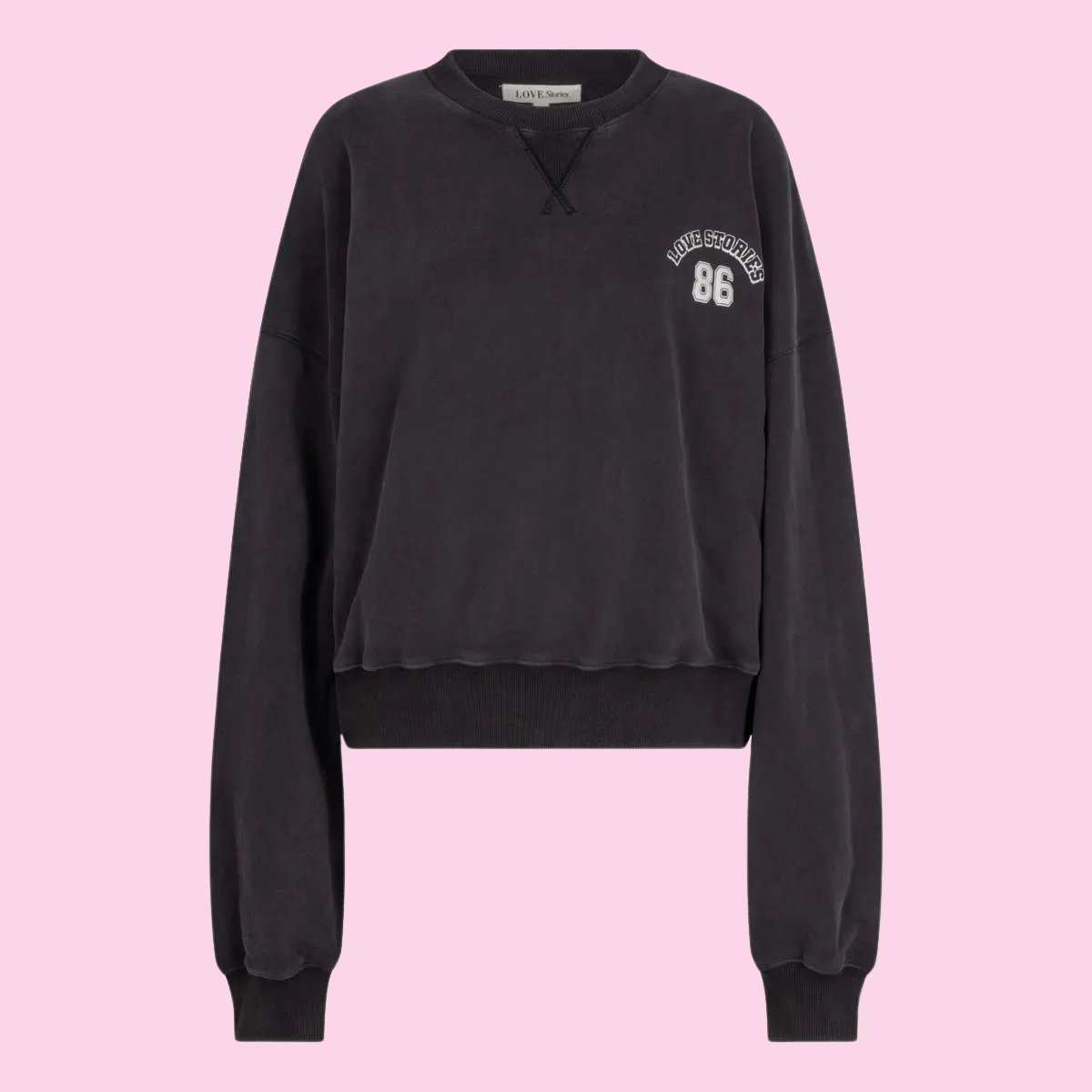 Love Stories Intimates Sloane Sweater Washed Black