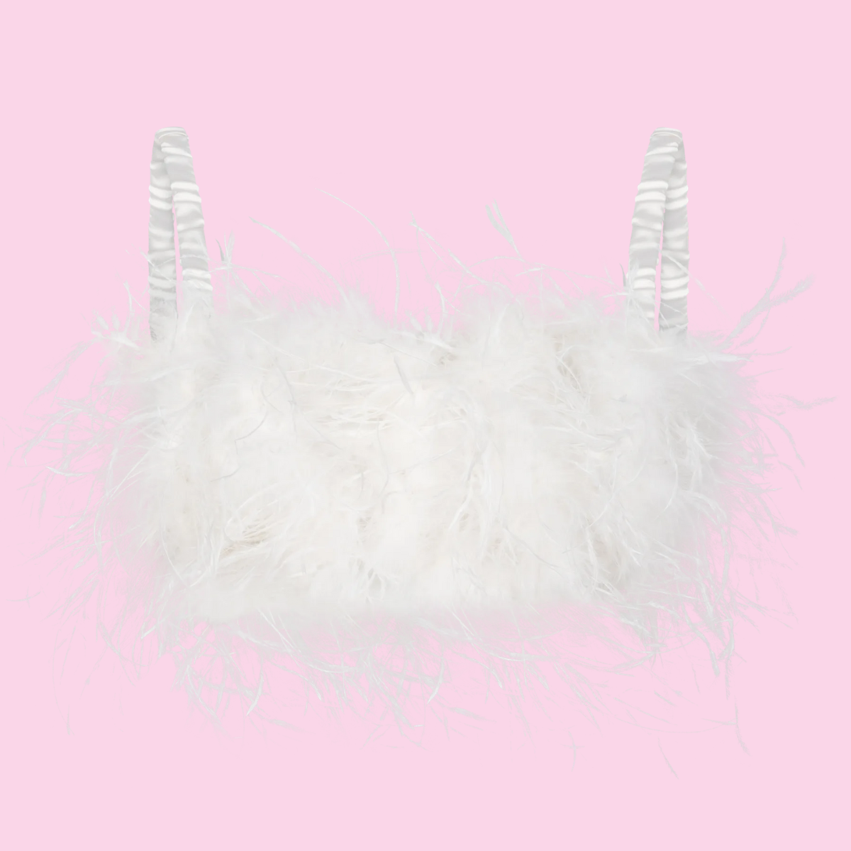 Love Stories Intimates Fanny Feather Top Off White