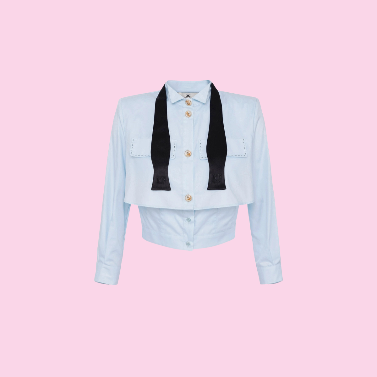 Elisabetta Franchi Blouse Sky Blue