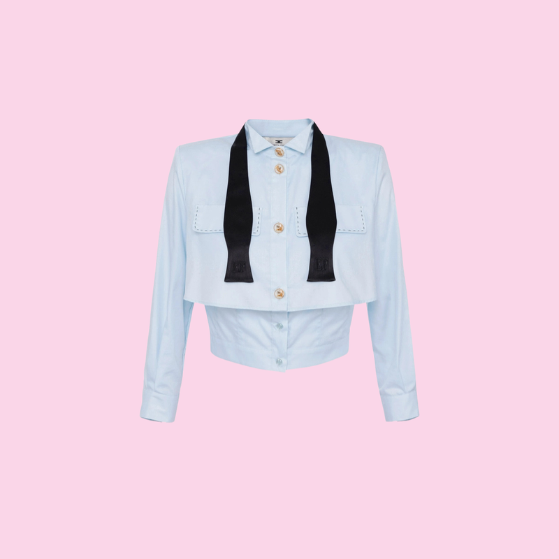 Elisabetta Franchi Blouse Sky Blue