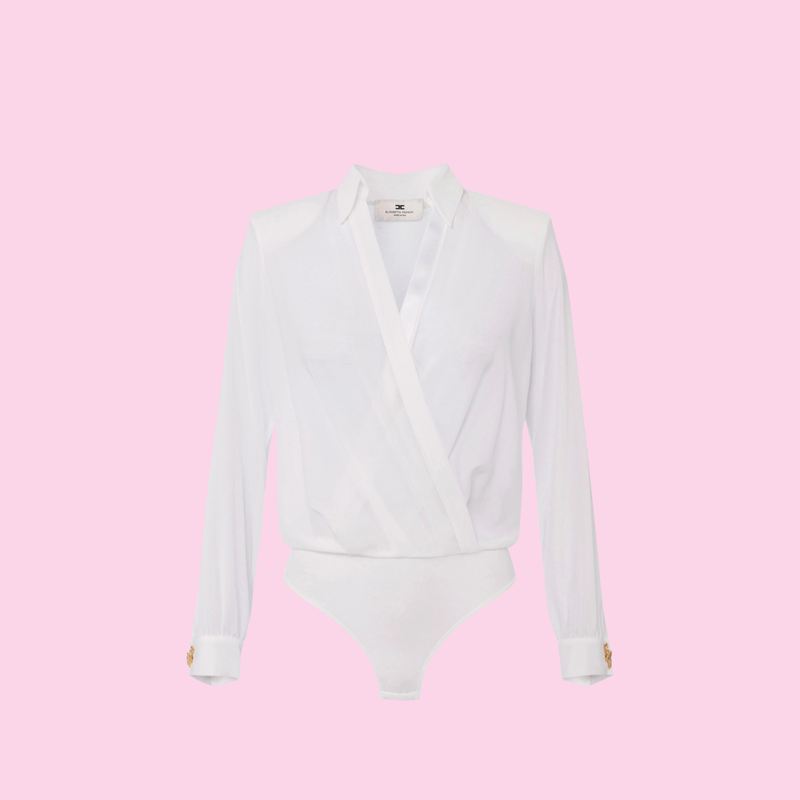 Elisabetta Franchi Body Blouse White