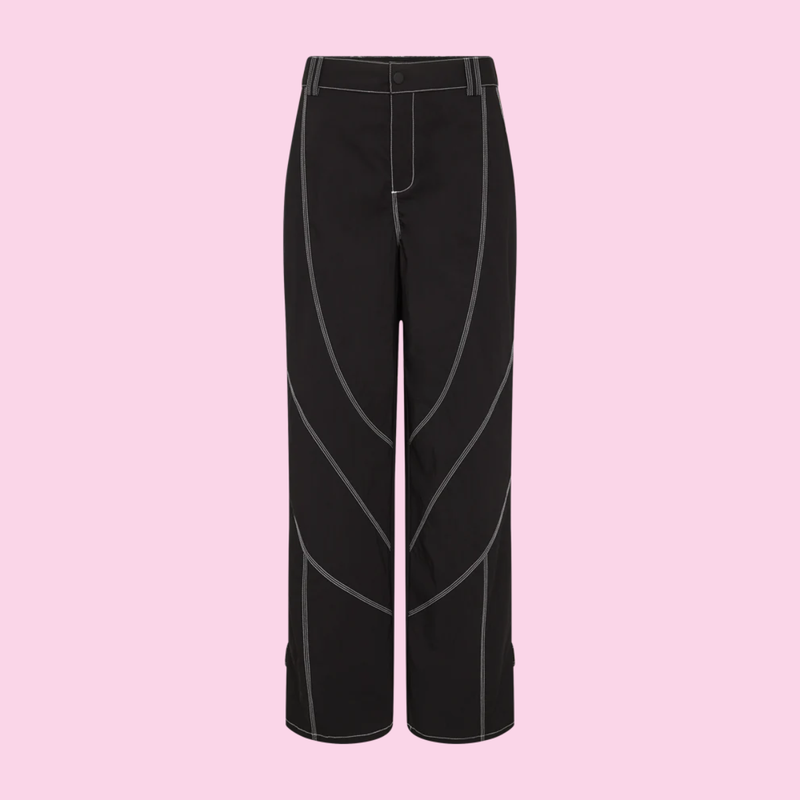 Copenhagen Muse Black Pants With White Stitching