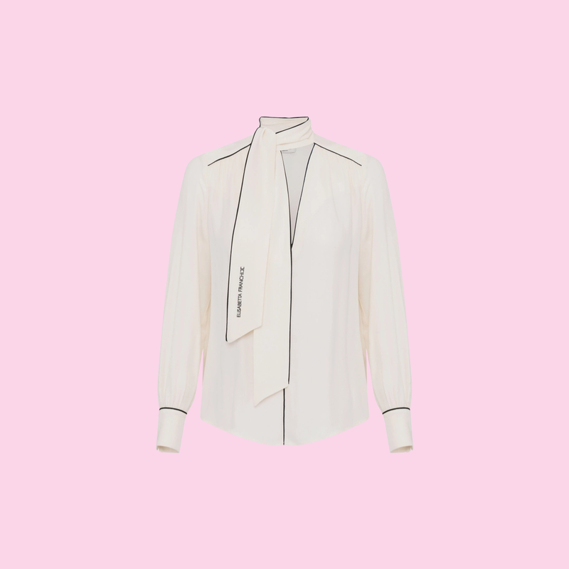 Elisabetta Franchi Blouse Burro/Nero