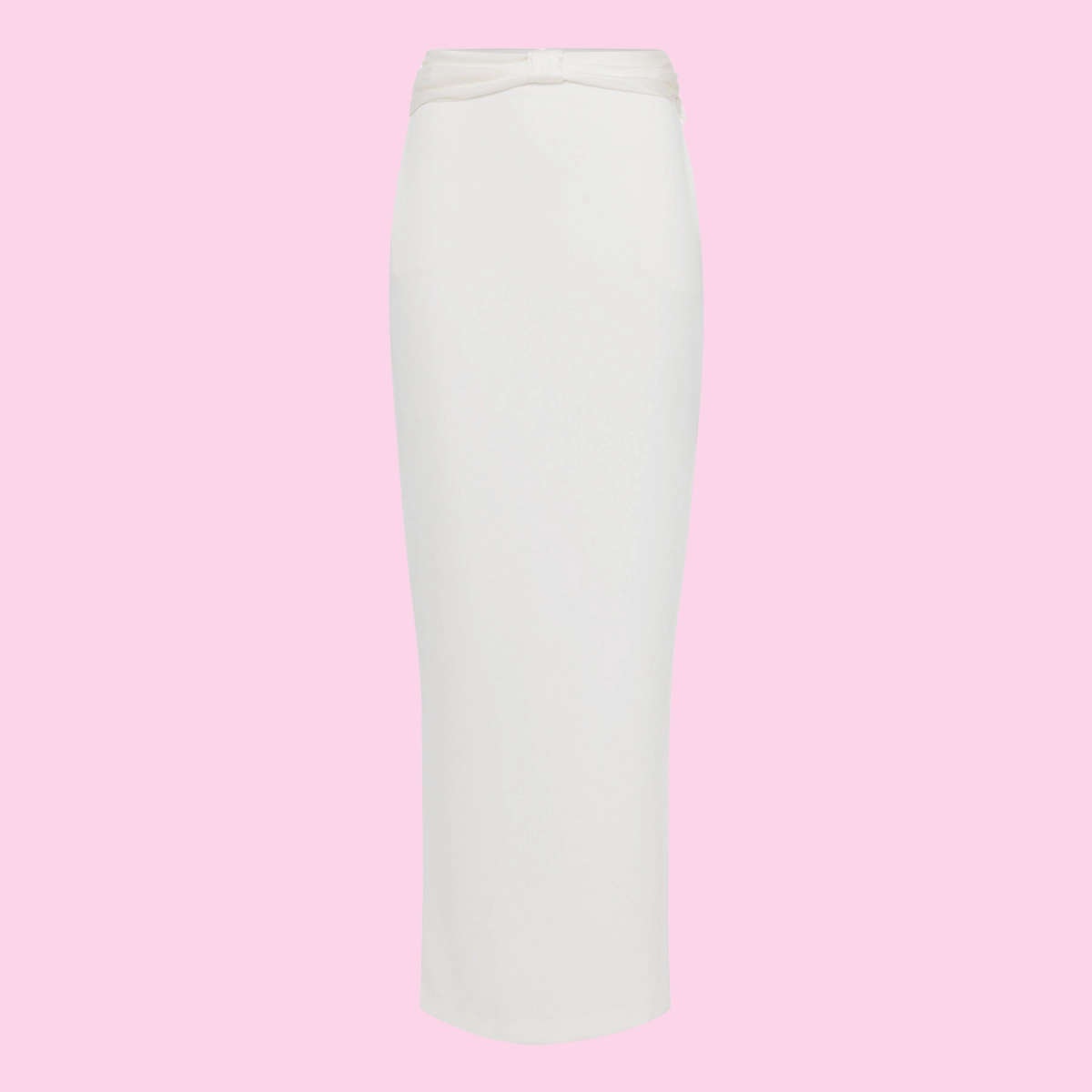 Elisabetta Franchi Skirt Avorio With Satin Details