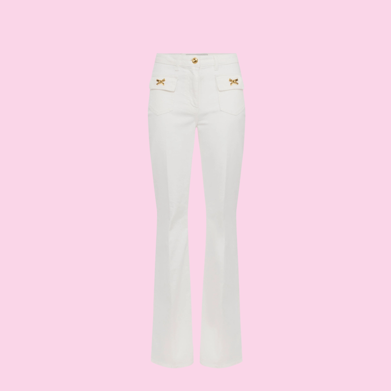 Elisabetta Franchi Jeans Avorio