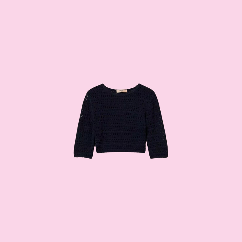 Twinset Openwork Knit Jumper