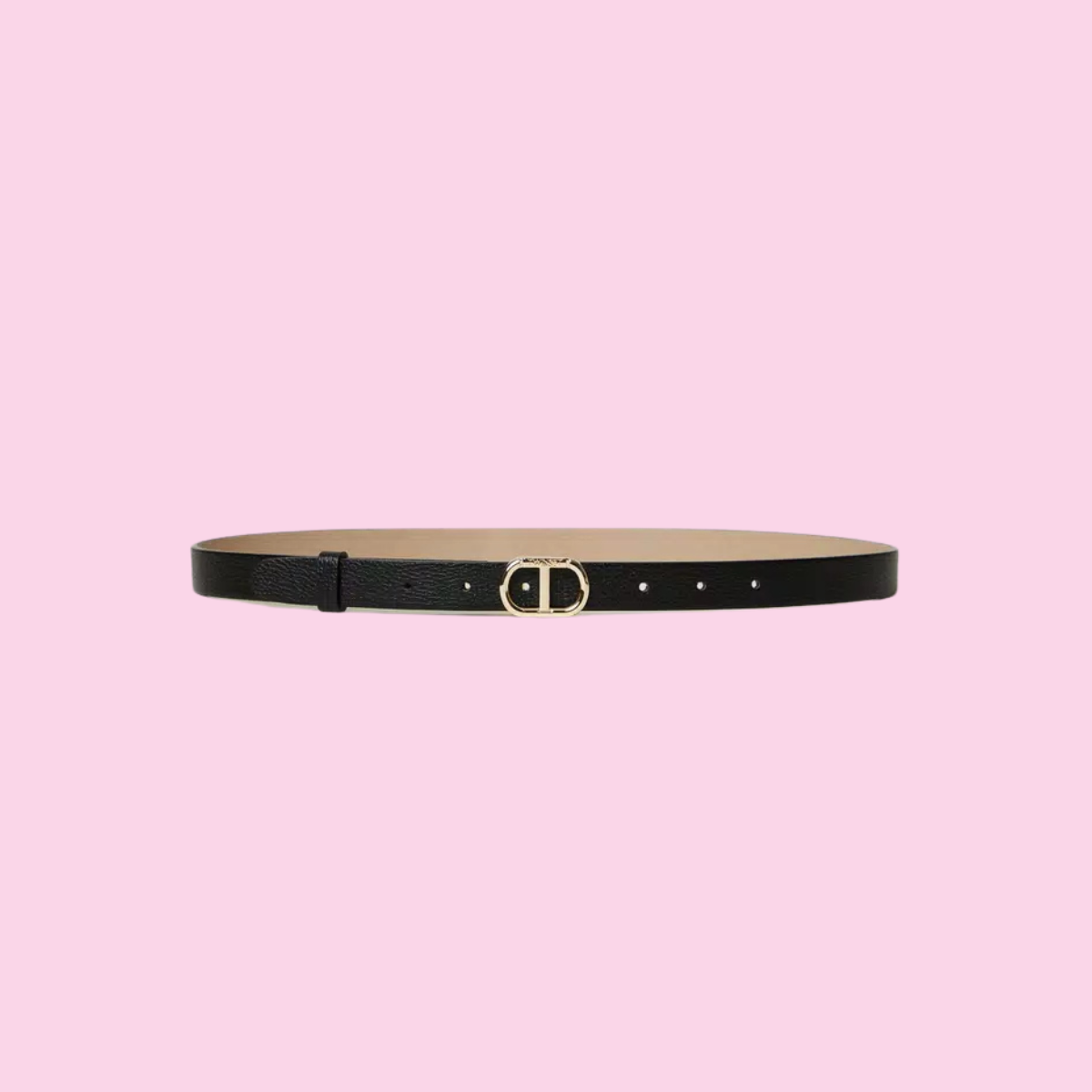 Twinset Reversible Belt Black/Beige