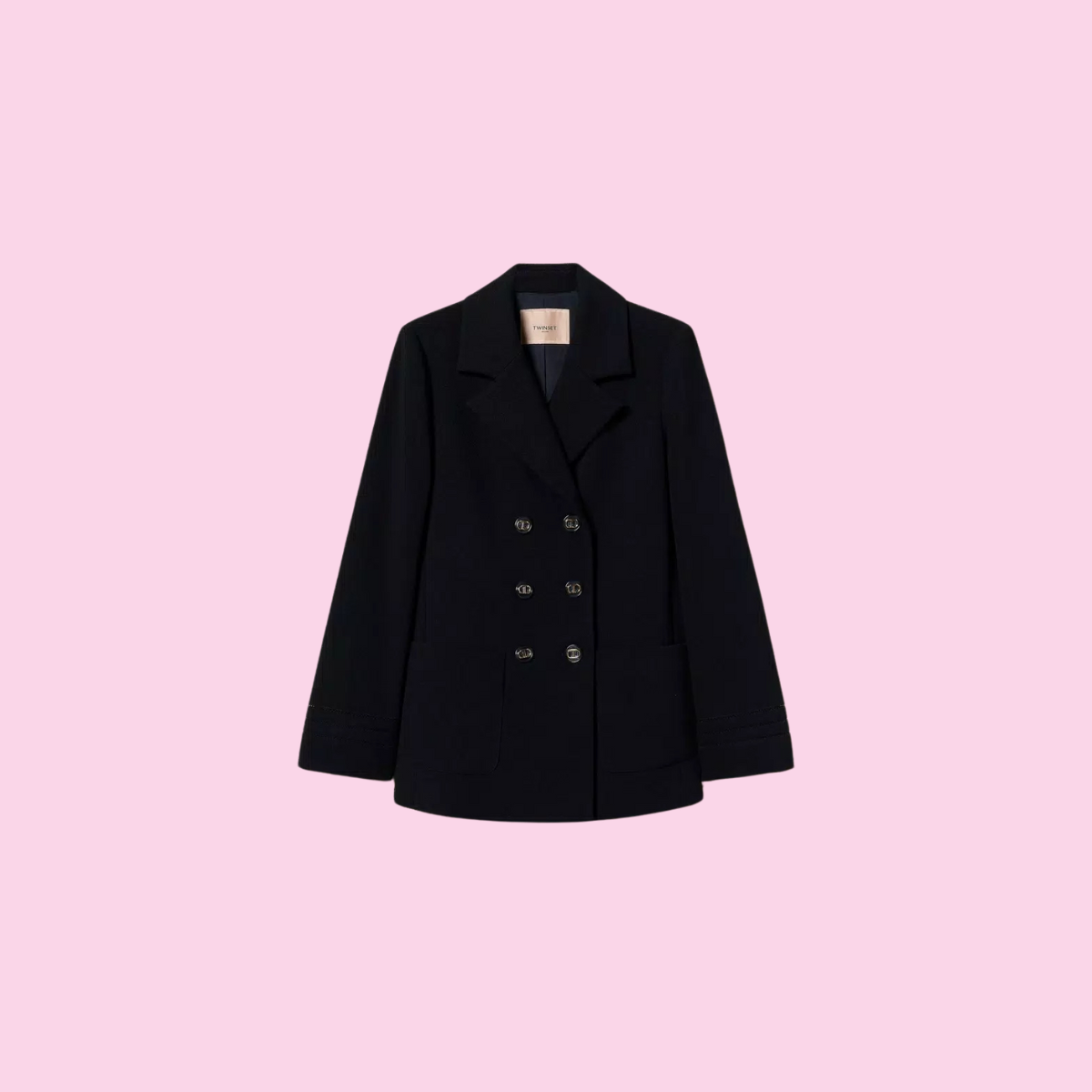 Twinset Double-Breasted Caban Jacket