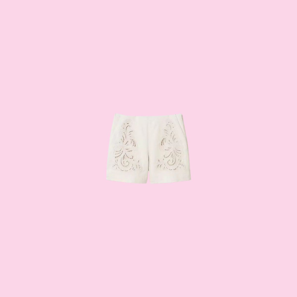 Twinset Embroidered Linen Short