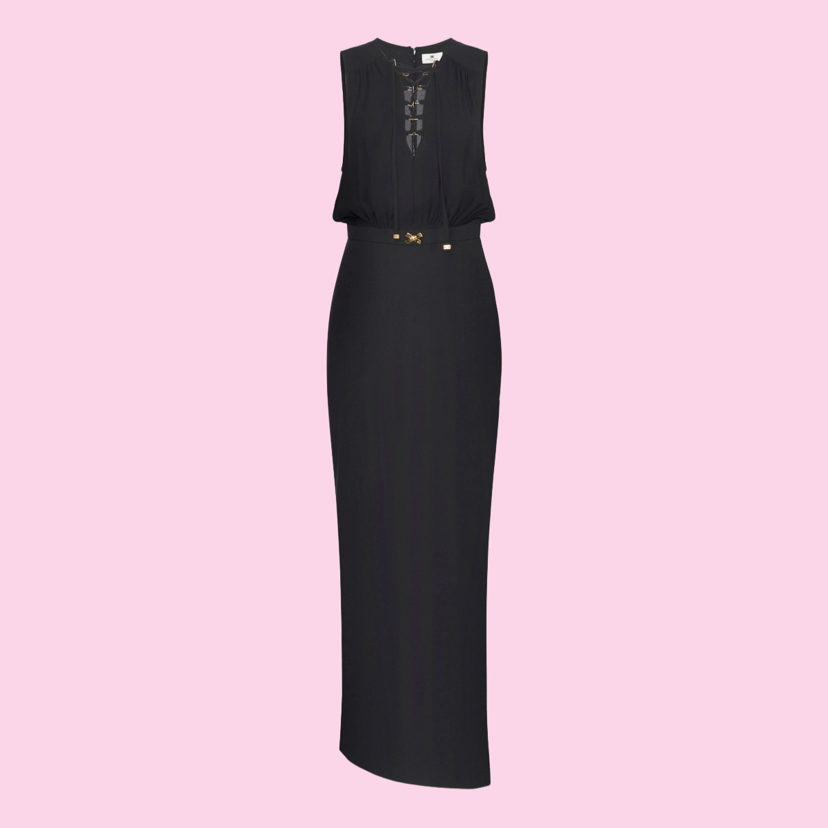 Elisabetta Franchi Long Black Dress