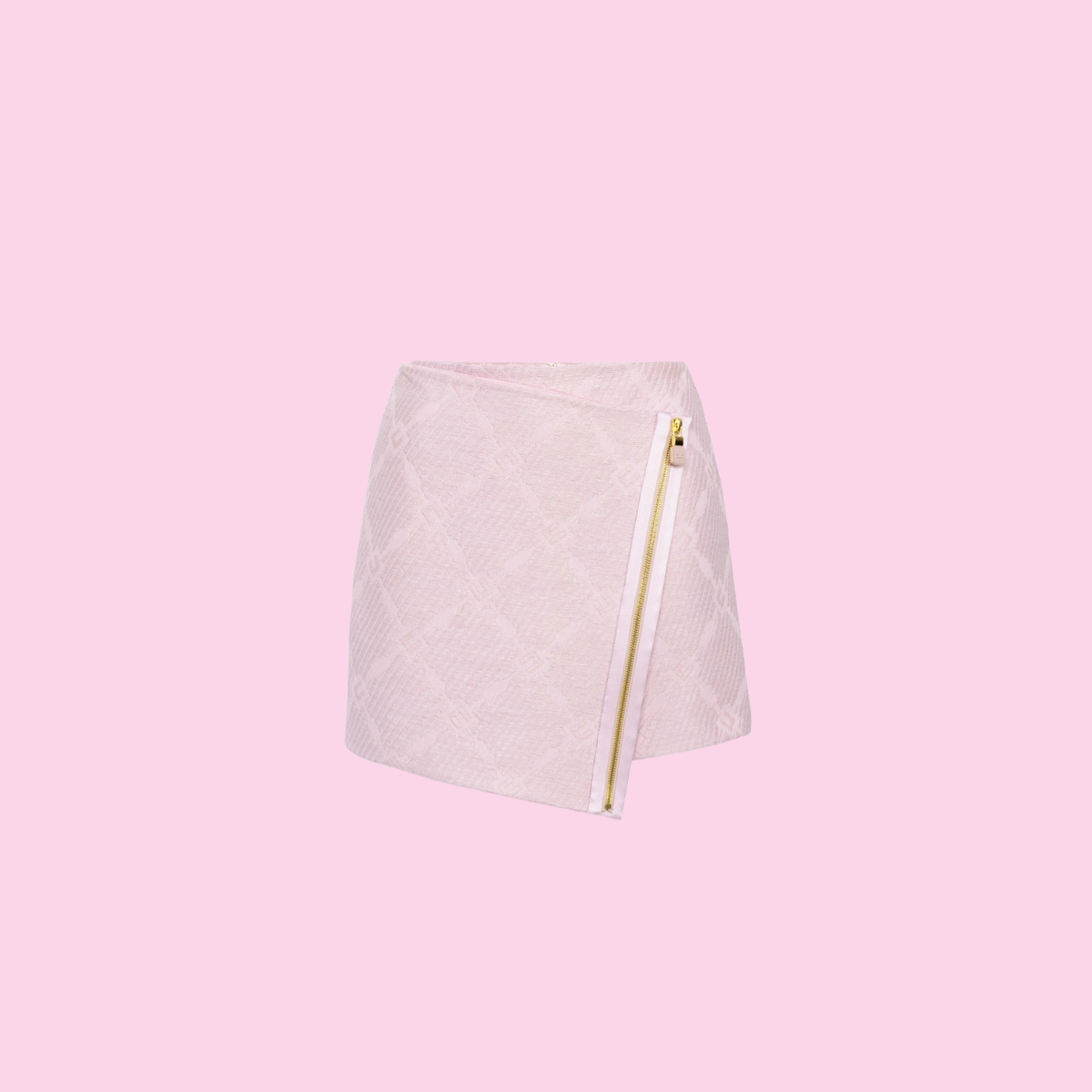 Elisabetta Franchi Raffia Skirt Quarzo