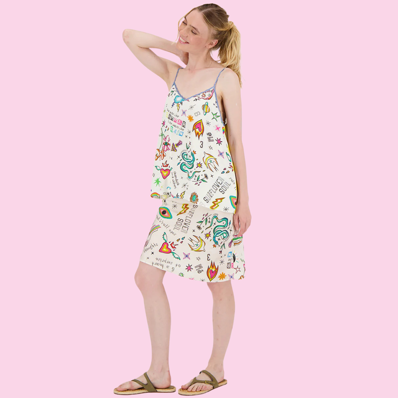 Me369 Angelique Enlightenment Printed Camisole