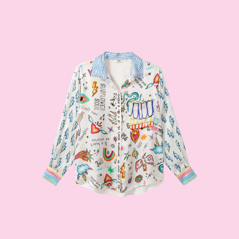Me369 Enligtenment Printed Blouse