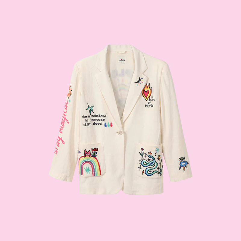 Me369 Freya Enlightenment Printed Blazer