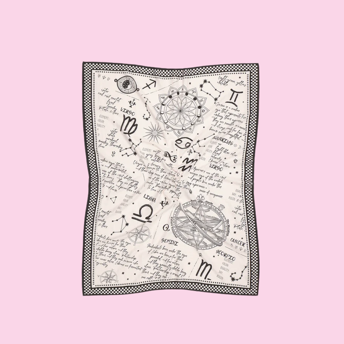 Me369 River Zodiac Printed Scarf