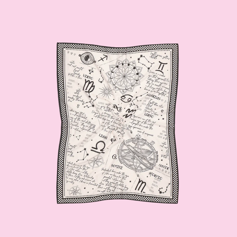 Me369 River Zodiac Printed Scarf