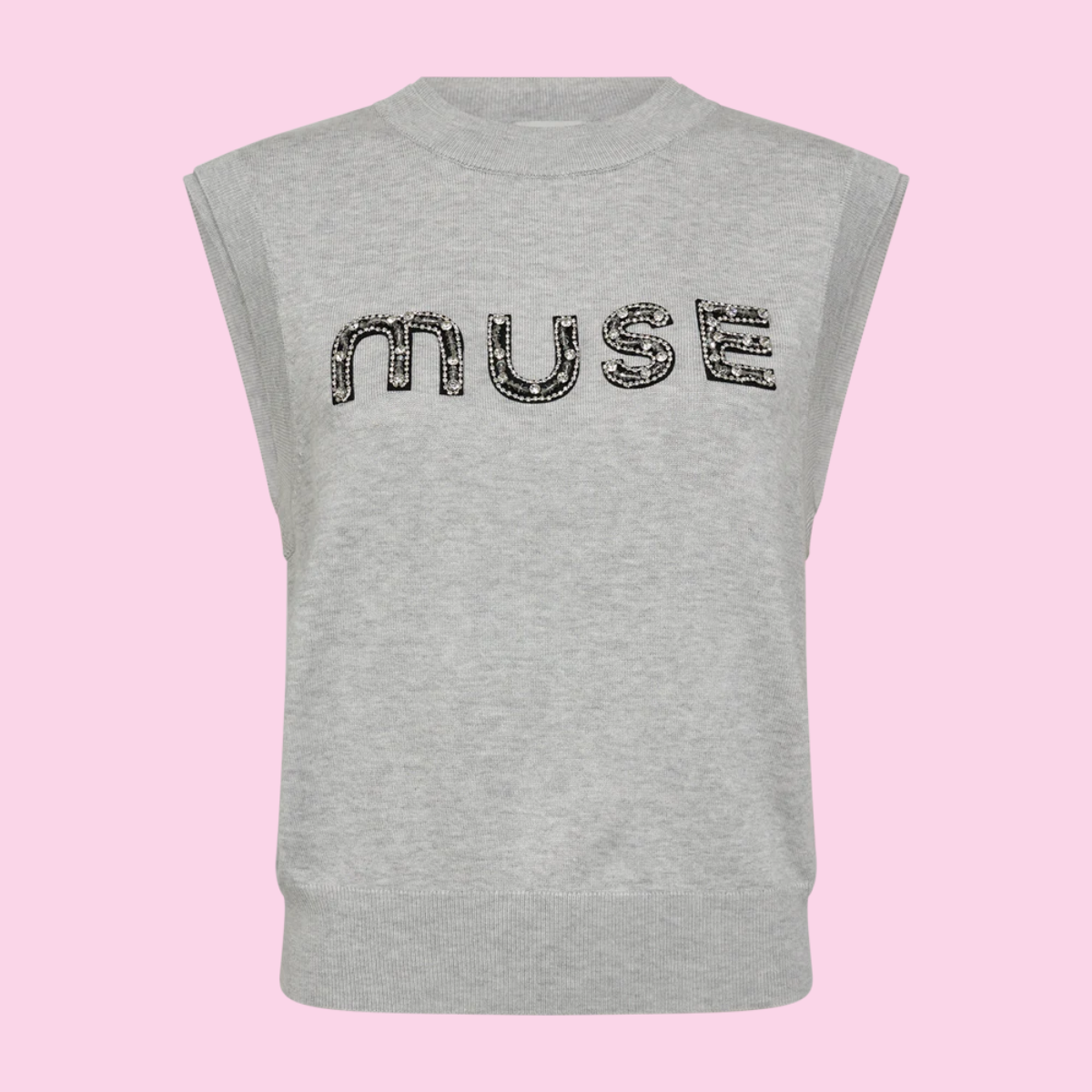 Copenhagen Muse Knit Waistcoat Grey