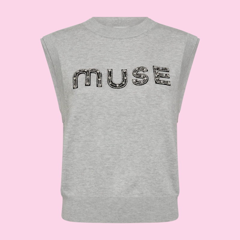 Copenhagen Muse Knit Waistcoat Grey
