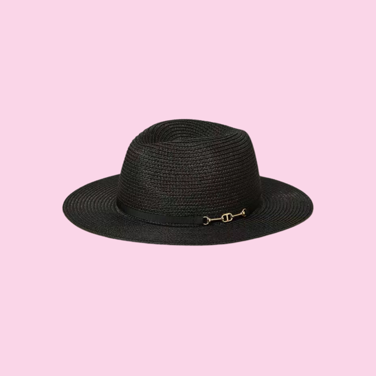 Twinset Straw Hat Black