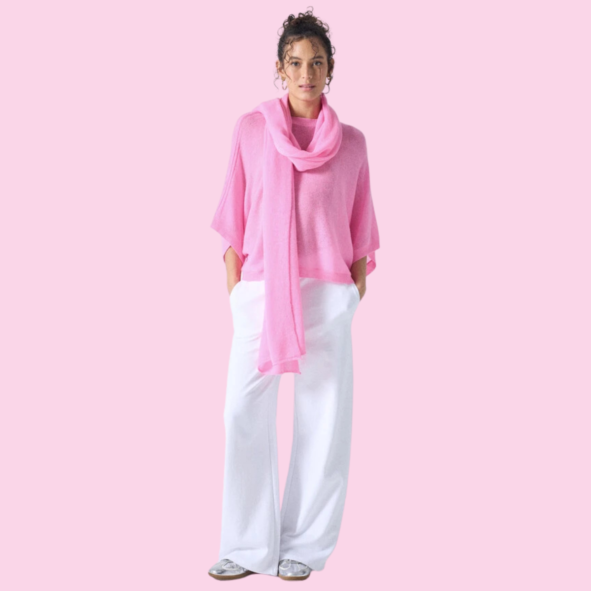 Absolut Cashmere Teodora Scarf Bubble Gum Neon