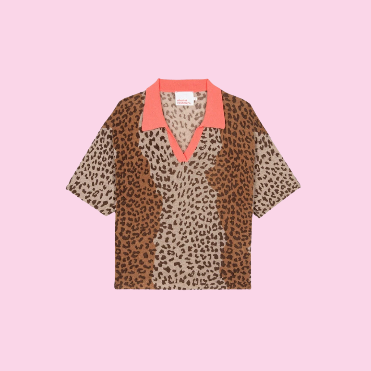 Absolut Cashmere Charlena Leopard Polo
