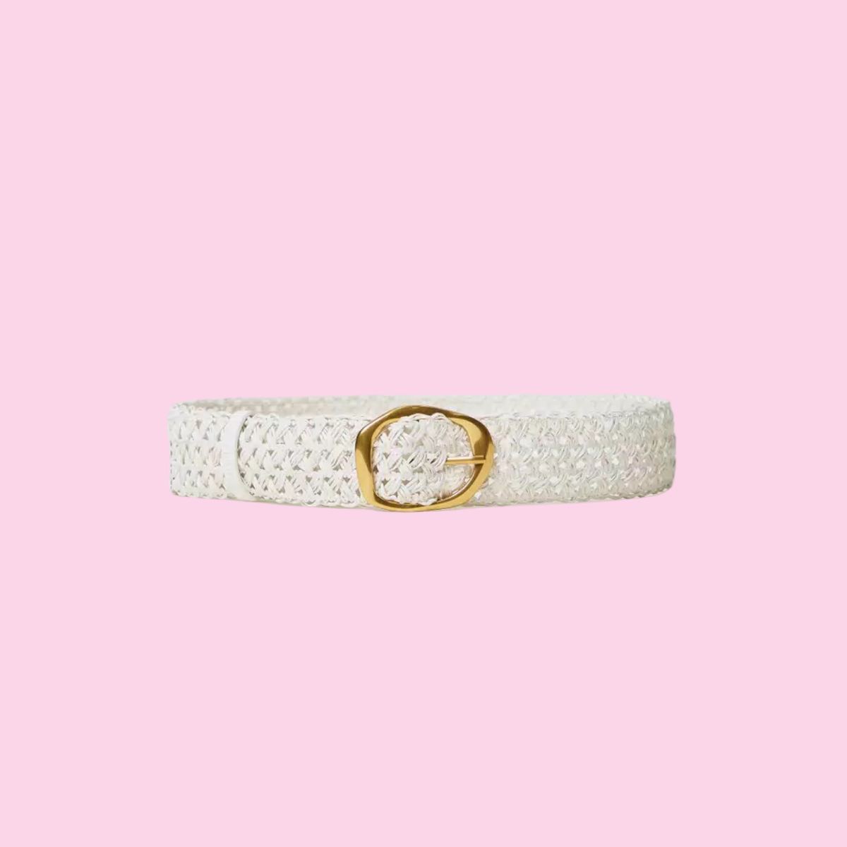 Twinset Woven Belt White Snow