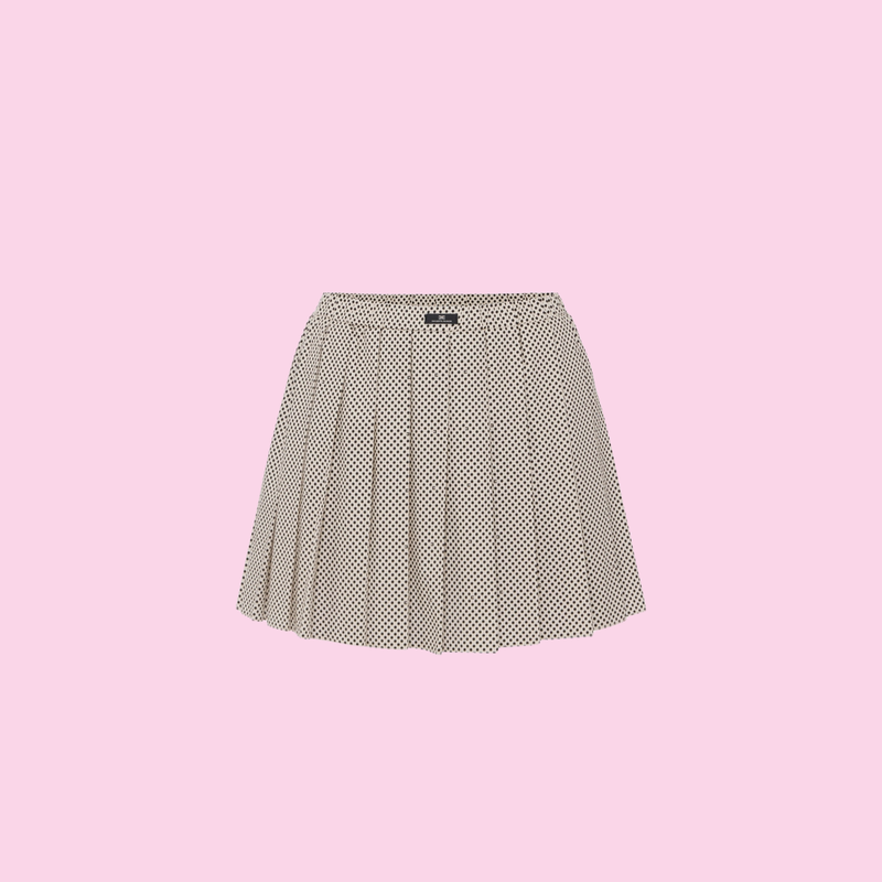 Elisabetta Franchi Plated Skirt With Dots