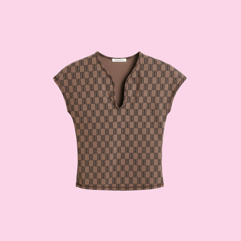 By Malene Birger Venazia Top Dark Mahogany