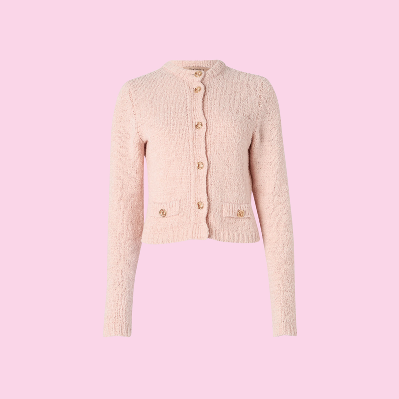 Twinset Knitted Cardigan Cupcake Pink