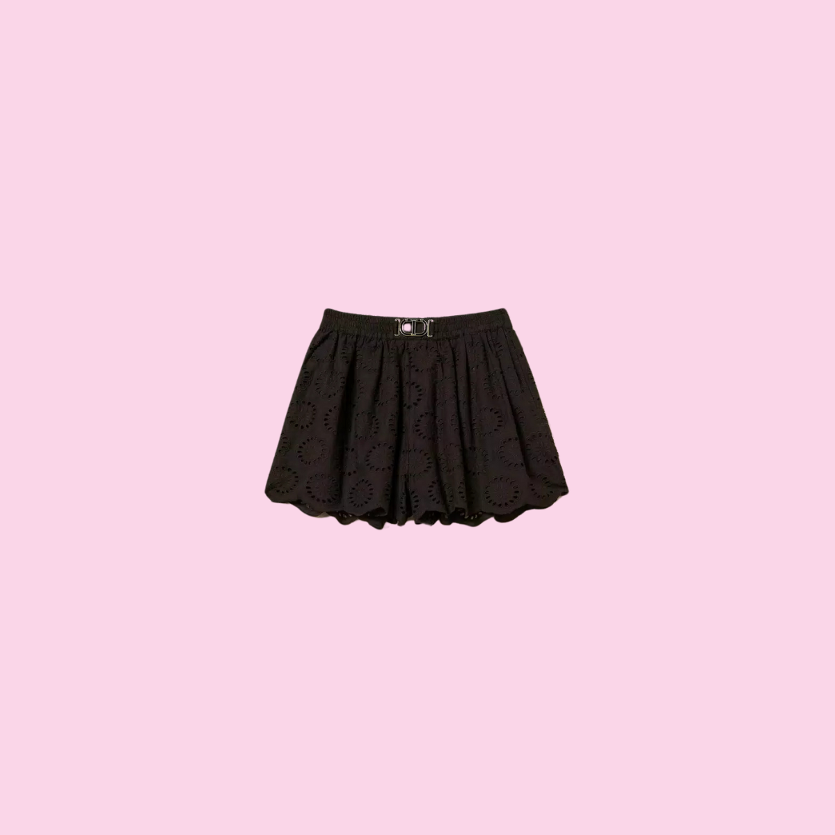 Twinset Embroidered Short Black